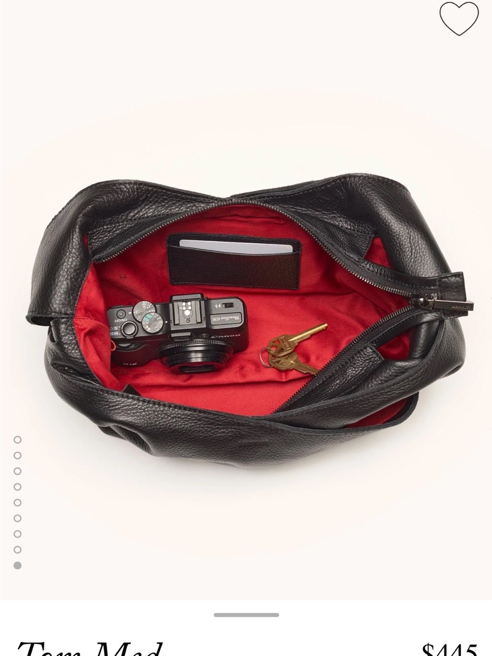 Hammitt Black Pebbled Leather Hobo - Picture 15 of 16